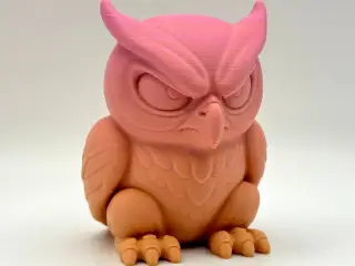 Grumpy Owl Figurine