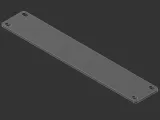 10-inch rack 1U blank-0