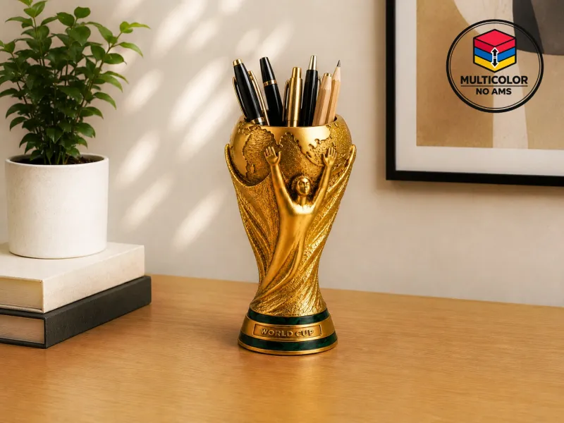 Support à stylos Trophée de Coupe de Football