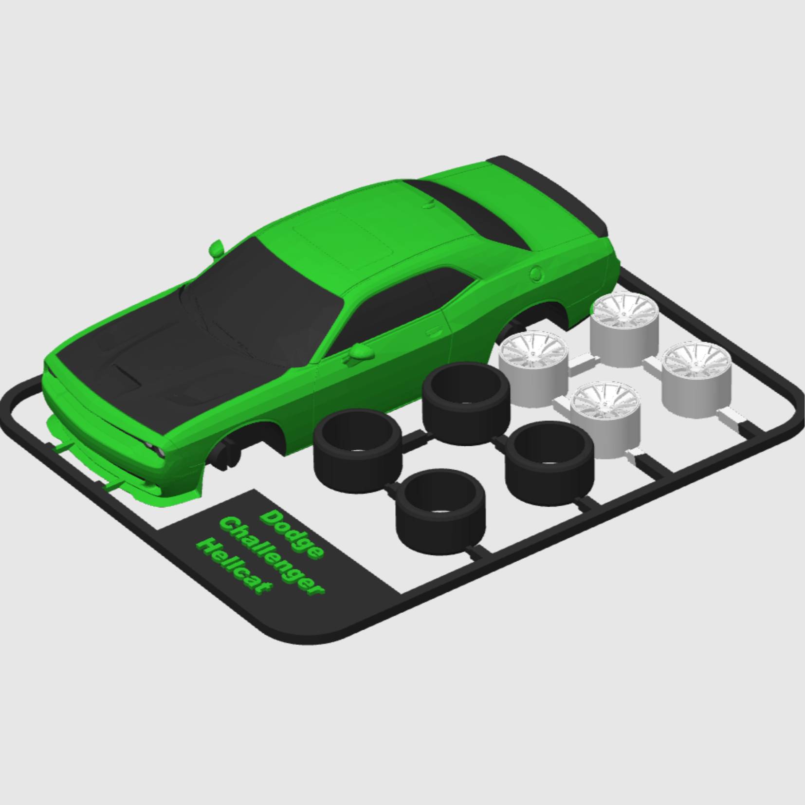 Dodge Challenger Hellcat kit card