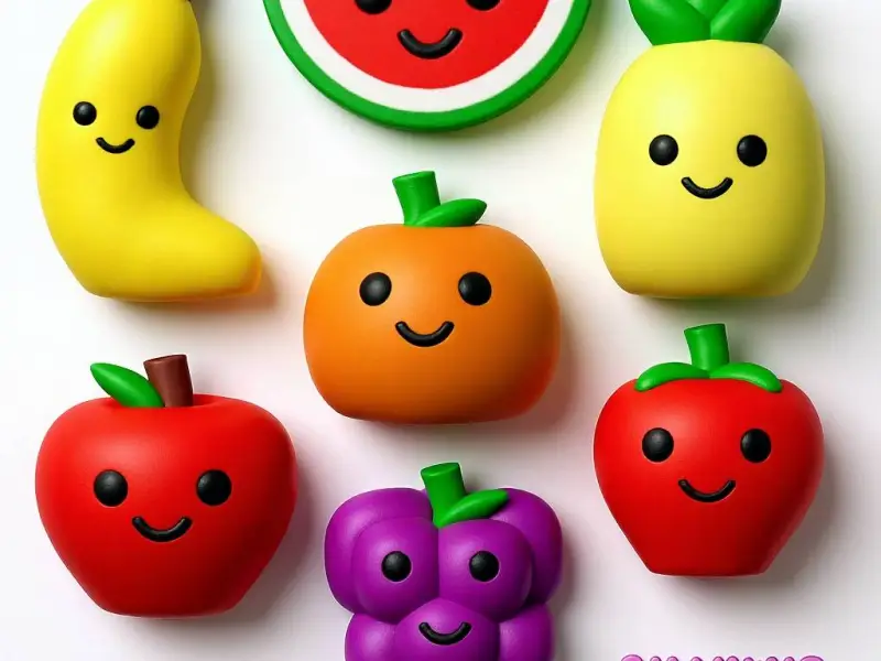 Set of fruits - No supports