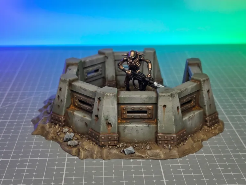 Defensive Concrete Position - Grimdark Wargame Terrain