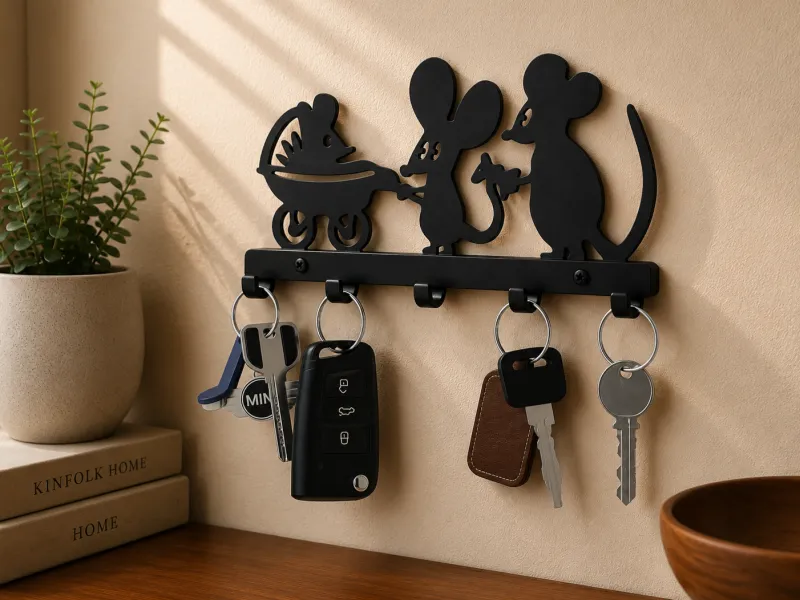 Porte-clés famille de souris