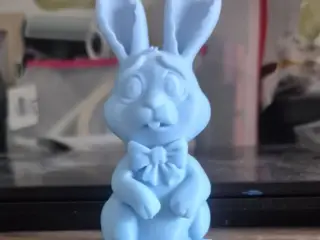 Lapin croqué apeuré cute