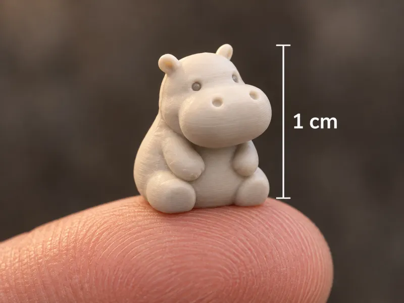 Mini Hipopótamo de Bolso - 10mm