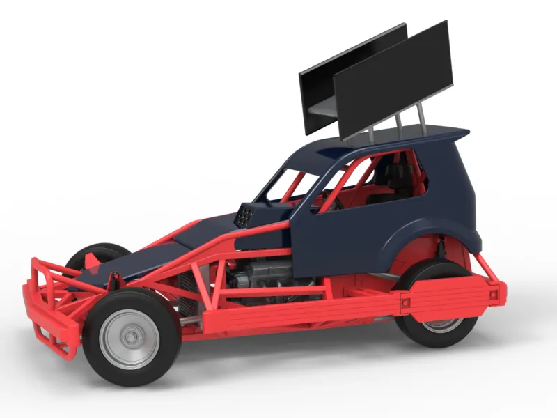 New Zealand Superstock car while turning V5 Scale 1:25