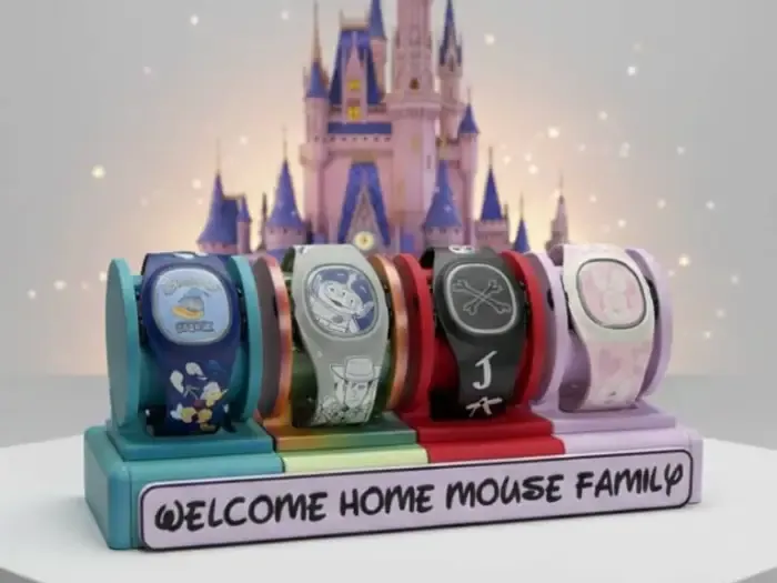 Modular Disney magic band stand with magnets