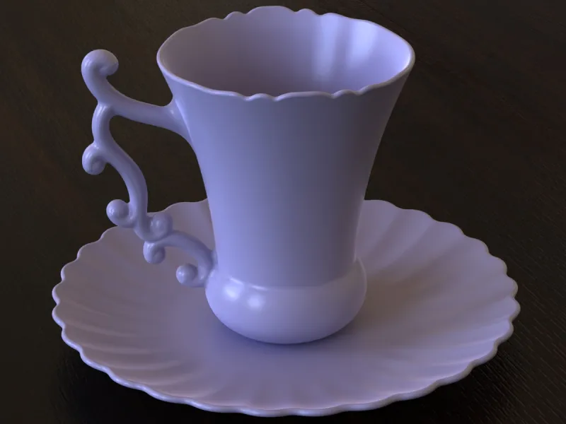 Tasse mit Untertassen-Set