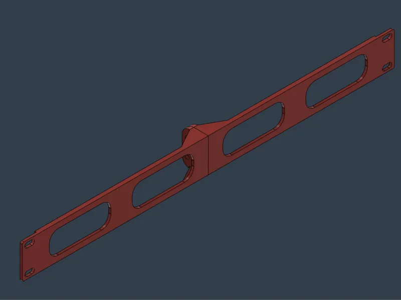 1U Modular Cable Pass-Through Panel | 19" Server Rack