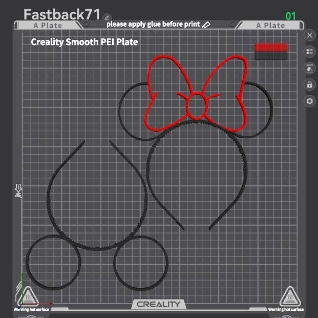 Home print settings: Mickey & Minnie Headbands.3mf