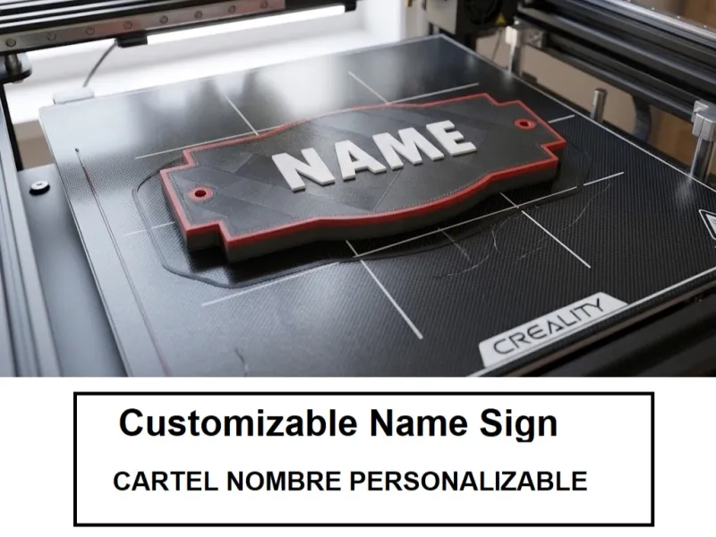 Placa Decomural / Cartel Personalizable
