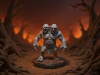 Two headed Ogre - DND monster