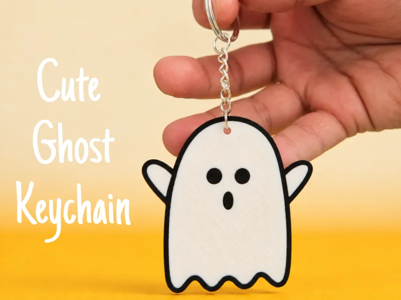 Cute Ghost Keychain