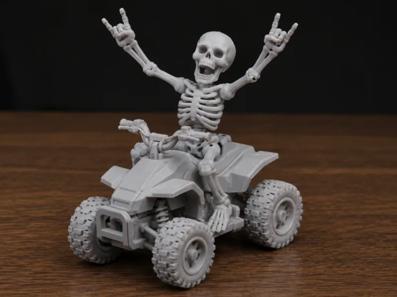 ATV Riding Dancing Skeleton