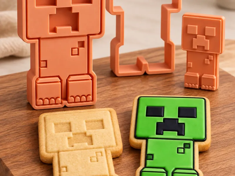 Minecraft Creeper Kurabiye Kesici