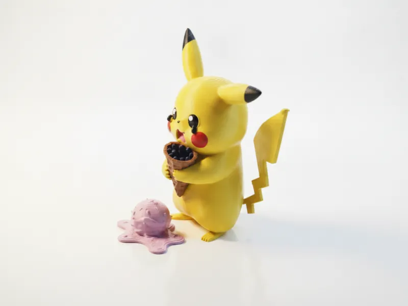 悲しむピカチュウフィギュア ポケモン 3Dプリント可能