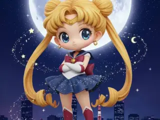 🌙 The Moon Princess! Sailor Moon Chibi 3D Model STL