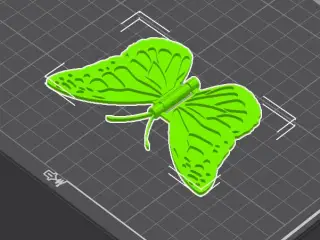 Hinged butterfly