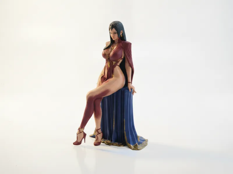 Figura Feminina Elegante de Senhora para Impressão 3D