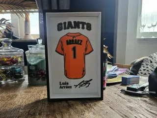 MLB - San Francisco Giants Luis Arraez jersey display