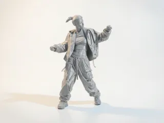 Dancer Lady Figurine Female Figure 3D Printable