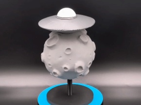 Parked on the Moon UFO Figure - No AMS