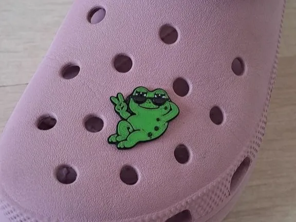 Cool Frog Crocs Charm