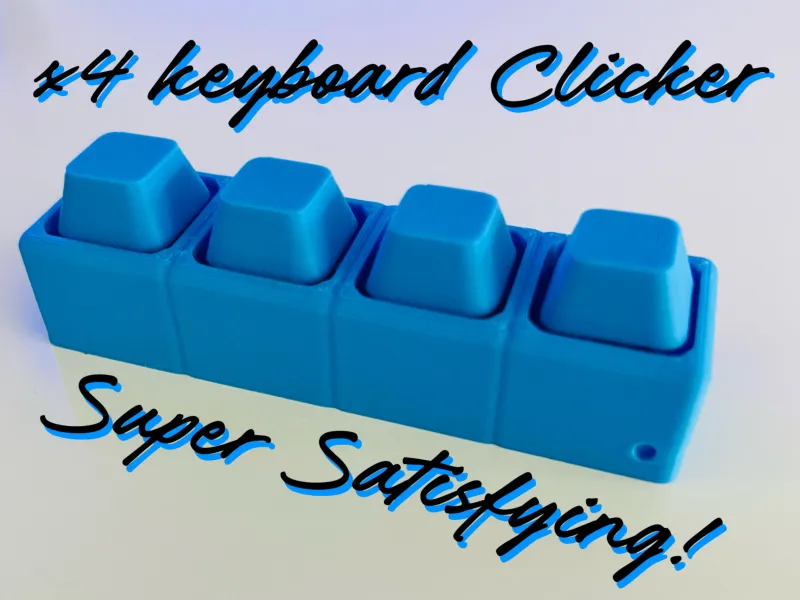 x4 Tastaturklicker Fidget - Super befriedigend