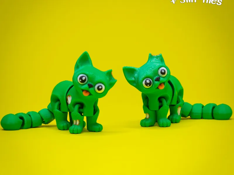 Zombie Cat het flexi speelgoed 10 v 2025 (SNAP + 3MF)