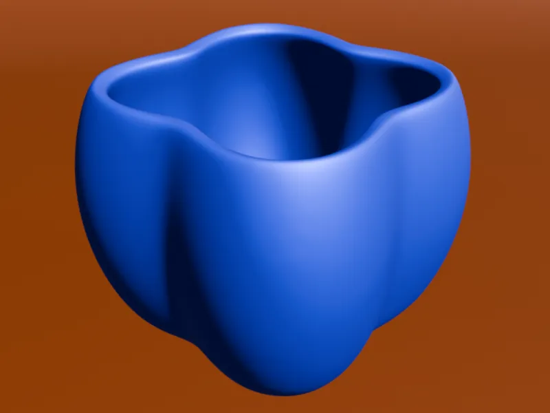 4-Petal Wavy Planter / Pot V3D ID-164