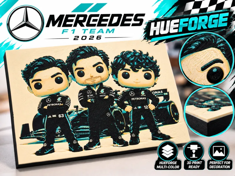 Mercedes F1 Team 2026 – HueForge | Piloti e Team F1