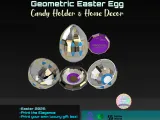 Geometric Low-Poly Easter Egg - Candy Holder & Home Decor-0