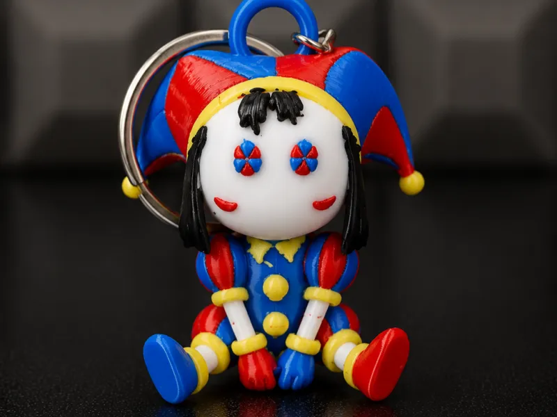 Pomni chibi keychains colored CFS