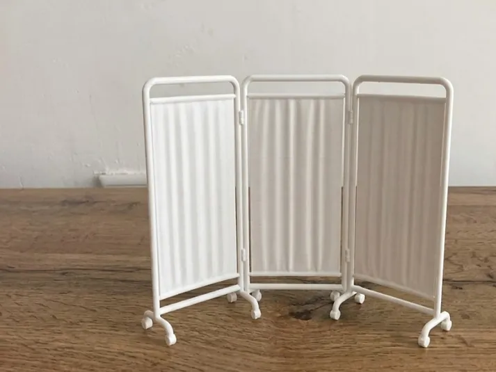 Three-Panel Hospital Privacy Screen - Model