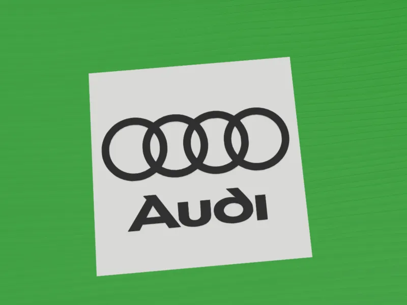 Audi Rings Logo Stencil