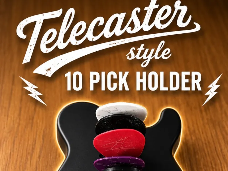 Tele-Style 10 Guitar Pick Holder