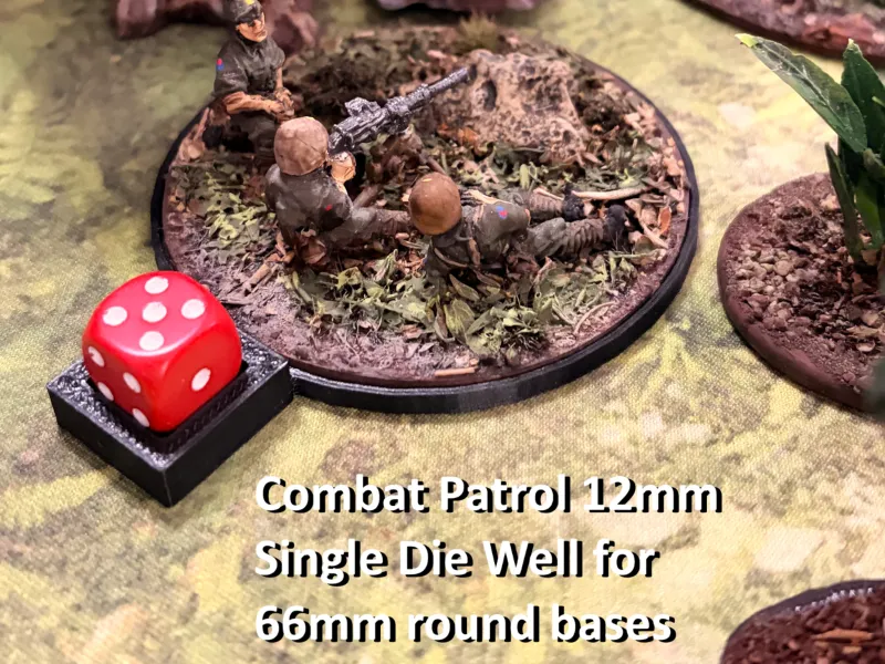 Combat Patrol 12mm Die Holder Well for 66mm Round Bases
