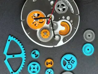 Aesthetic Gear Clock