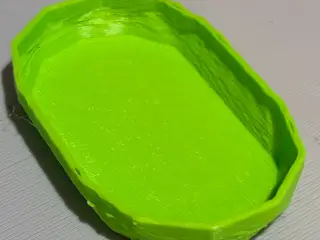 Low Poly Tray Bowl Oval