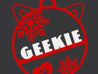 Cat Tree Ornament, Geekie