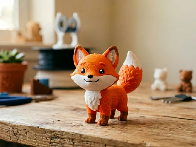 Renard imprimé en 3D