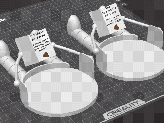 🧻 Funny Toilet Paper Holder Buddy – "The Reader"