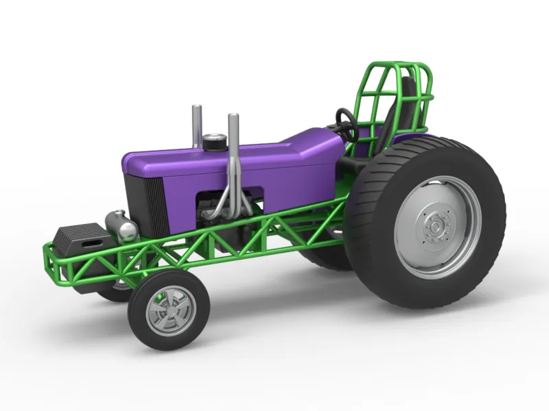 Small block Pulling tractor Scale 1:25