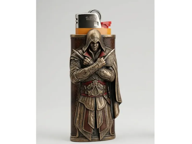 Case for lighter BIC J6 ASSASINS CREED style