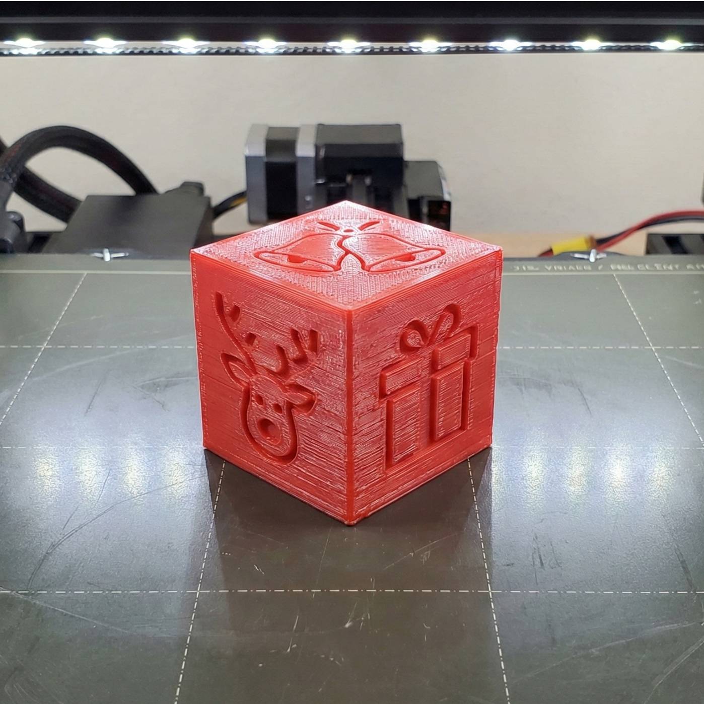3d Printer Files 3mf File Christmas Calibration Cube Creality Cloud