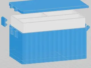 Modular Multi-Purpose Storage Box with Lid – Easy Print, No
