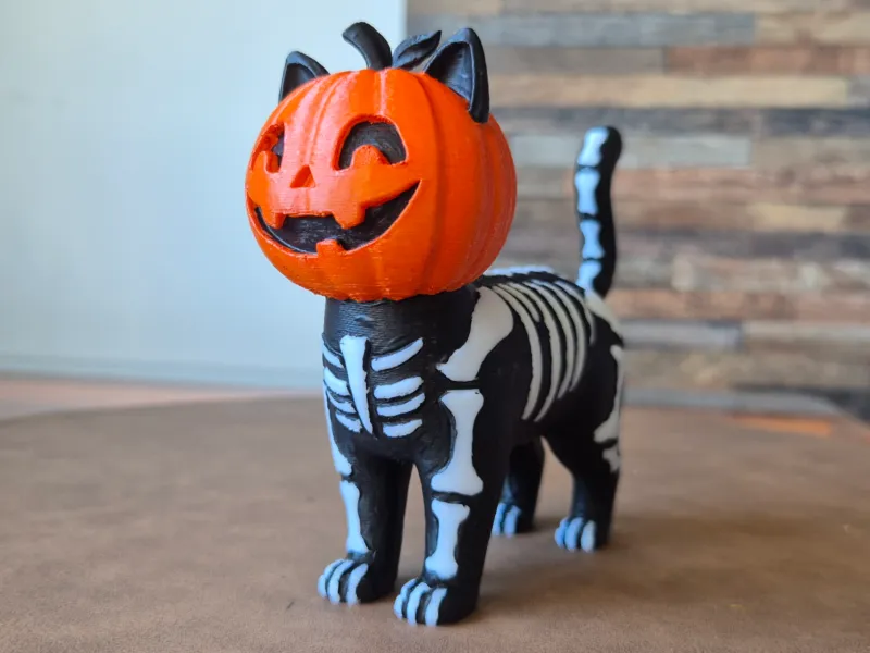 Halloween le chat citrouille cute
