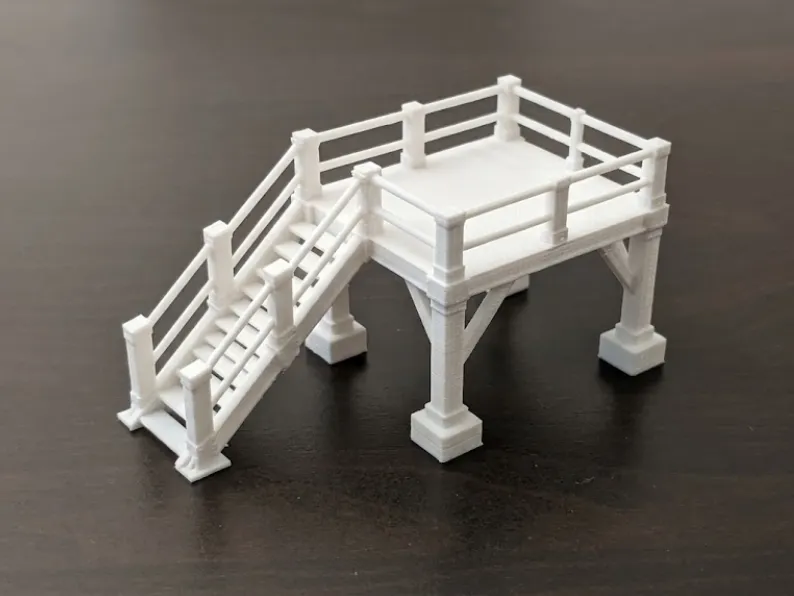 Industrial Observation Platform with Stairs