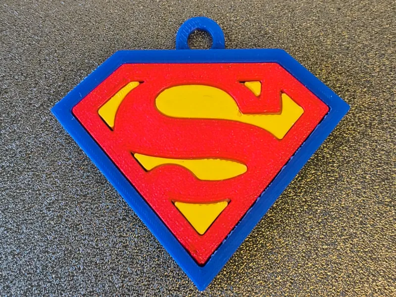 Superman Logo Keychain - Multipart, no CFS needed