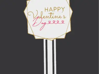 Bookmark happy Valentine's Day